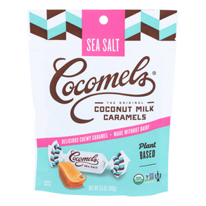 Cocomels, Organi C Coconut Milk Caramels  Sea Salt, 3.5 Oz(Case Of 6)