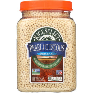 Couscous Pearl Plain Case of 4 X 24.5 Oz by Riceselect
