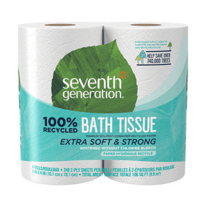 Seventh Generation, Bathroom Tissue 2-Ply White, 1 Count(Case Of 2)