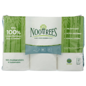 Nootrees, Bamboo 3-Ply Toilet Paper, 1 Count(Case Of 4)