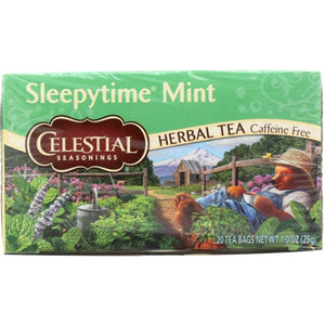Celestial Seasonings, Sleepy Time Herbal Tea Mint, 20 Bags(Case Of 6)