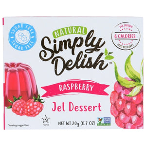 Simply Delish, Jel Dessert Raspberry, 0.7 Oz