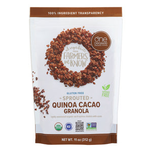 One Degree, Quinoa Cacao Granola  Sprouted Oat, 11 Oz(Case Of 6)