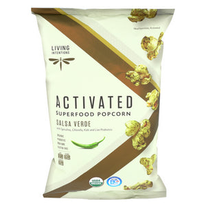 Living Intentions, Act Ivated Superfood Popcorn Salsa Verde, 4 Oz(Case Of 12)