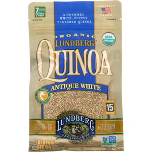 Lundberg, Organic Antique White Quinoa, 1 lb(Case Of 6)