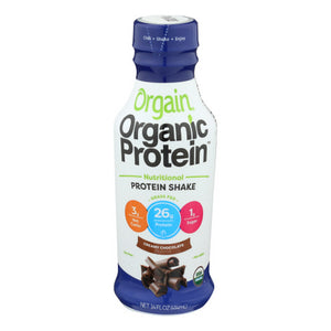 Orgain, Organic Nutrition Protein Shake Creamy Chocolate, 14 Oz(Case Of 12)