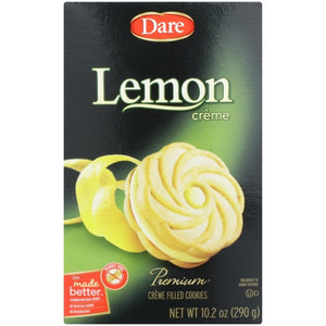 Cookie Lemon Creme Case of 12 X 10.2 Oz by Dare