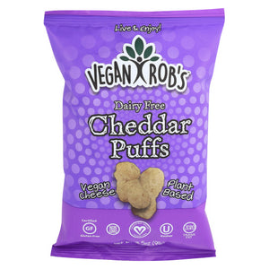Veganrobs, Dairy Free Cheddar Puffs, 3.5 Oz(Case Of 12)