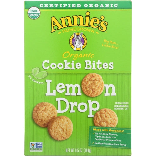 Cookie Bites Lmn Drop Box Case of 12 X 6.5 Oz by Annie's Homegrown