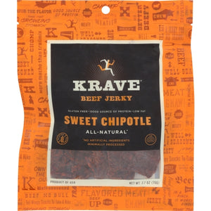 Krave Pure Foods, Jerky Beef Swt Chptle, 2.7 Oz(Case Of 8)