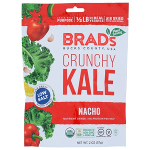 Brads Plant Based, Kale Nacho Crnchy, 2 Oz(Case Of 12)