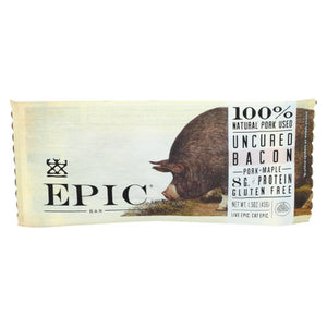 Epic Dental, Bar  Pork  Maple  Uncured Bacon, 1.5 Oz(Case Of 12)