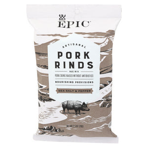 Epic Dental, Pork Rinds Sea Salt & Pepper, 2.5 Oz