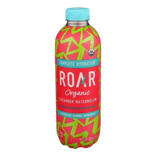 Roar Beverages, Ebev Cucumbr Watermln Org, Case of 12 X 18 Oz