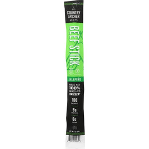 Country Archer, Beef Stick Jalapeno, 1 Oz(Case Of 18)