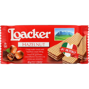 Loacker, Wafer Clsc Hzelnt 45G, 1.59 Oz(Case Of 12)