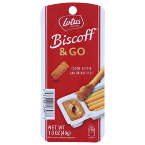 Biscoff, Cookie Buttr Biscoff N Go, 1.6 Oz(Case Of 8)