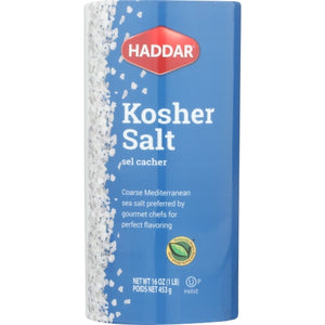 Haddar, Salt Kosher, 16 Oz(Case Of 12)