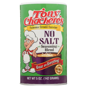 Tony Chachere's, Ssnng Creole No Salt, 5 Oz(Case Of 6)