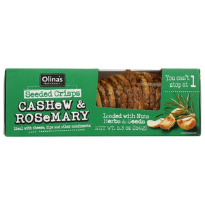 Olinas Bakehouse, Crisps Seed Cashew Rosmry, 5.3 Oz