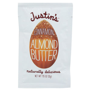 Justin's, Cinnamon Almond Butter Squeeze Pack, 1.15 Oz(Case Of 10)