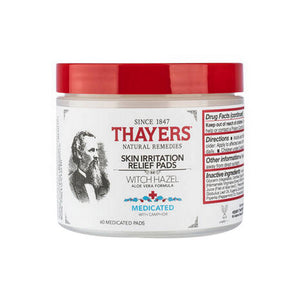 Thayers, Witch Hazel Pads, Medicated 60 Pads
