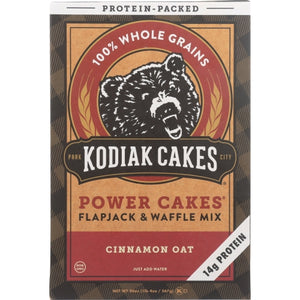 Kodiak Cakes, Power Cakes Flapjack and Waffle Mix Cinnamon Oat, 20 Oz(Case Of 6)