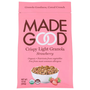 Granola Strwbry Light Case of 8 X 10 Oz by Madegood