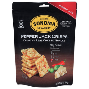 Sonomacrea, Crisp Cheese Pepper Jack, 2.25 Oz(Case Of 12)