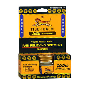 Tiger Balm, Tiger Balm Ultra Strength Pain Relieving Ointment, Count of 1