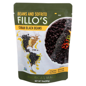Fillos, Beans  Cuban Black Beans, 10 Oz(Case Of 6)