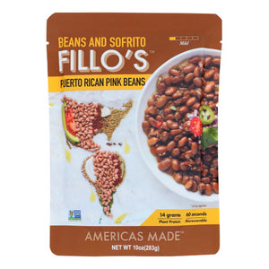 Fillos, Beans  Puerto Rican Pink Beans, 10 Oz(Case Of 6)