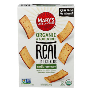 Mary's Gone Crackers, Organic & Gluten Free Real Thin Crackers, 5 Oz(Case Of 6)
