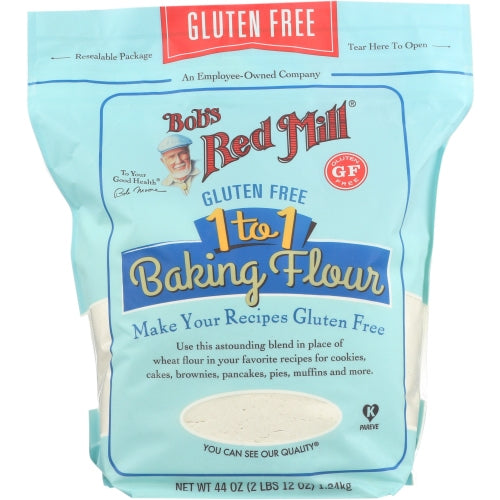 Bobs Red Mill, 1-To-1 Baking Flour Gluteen Free, 44 Oz(Case Of 4)