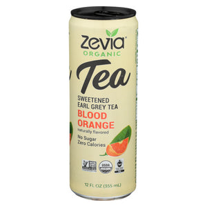 Zevia, Organic Sweetened Blood Orange Earl Grey Tea, 12 Oz(Case Of 12)