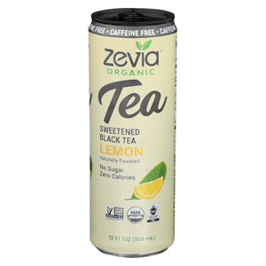 Zevia, Tea Black Lemon Cf Org, Case of 12 X 12 Oz
