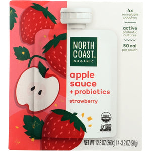 North Coast, Apple Sce Strwbry Pbiotic, 12.8 Oz(Case Of 6)