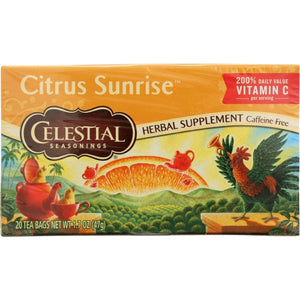 Celestial Seasonings, Tea Herb Citrus Sunrise, 20 Bags(Case Of 6)
