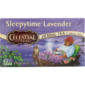 Celestial Seasonings, Tea Herb Slepy Time Lvndr, 20 Bags(Case Of 6)
