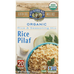 Lundberg, Organic Rice And Seasoning Mix Rice Pilaf, 5.5 Oz(Case Of 6)