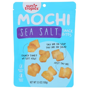 Sun Tropics, Snack Bites Mochi Sea Salt, 3.5 Oz(Case Of 12)