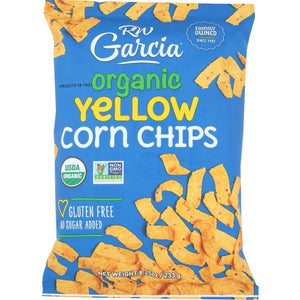 Chip Yellow Corn Org Case of 12 X 8.25 Oz by Rw Garcia