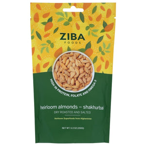 Ziba Foods, Nut Almnd Rstd Sltd Shkht, 5.3 Oz(Case Of 6)