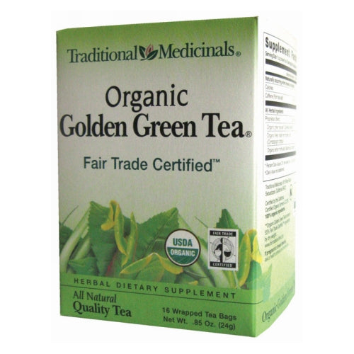 Traditional Medicinals, Golden Green Tea, 16 Bags