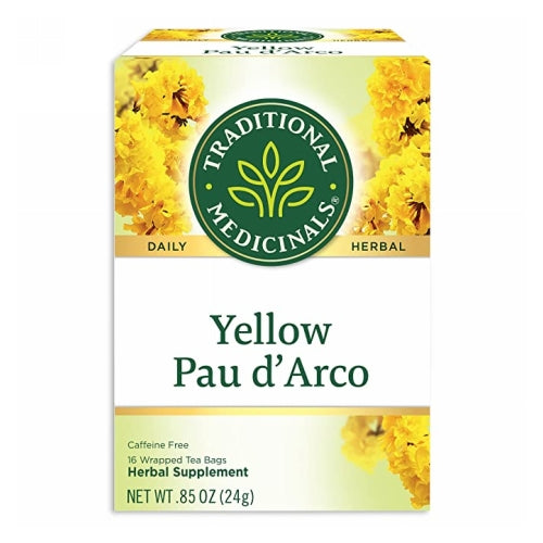 Traditional Medicinals, Pau D'Arco Herbal Tea, Yellow 16 Bags