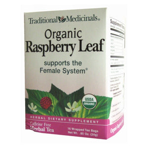 Traditional Medicinals, Organic Raspberry Leaf Tea, 16 Bags