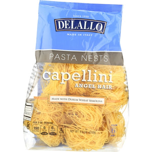 Delallo, Pasta Cappellini D Angelo, 8.82 Oz(Case Of 12)