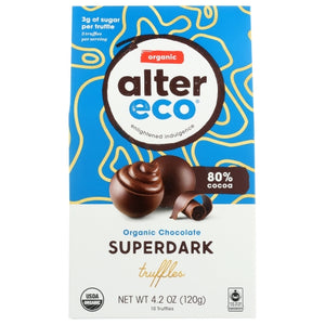 Alter Eco, Choc Truffle Superdark, 4.2 Oz(Case Of 8)