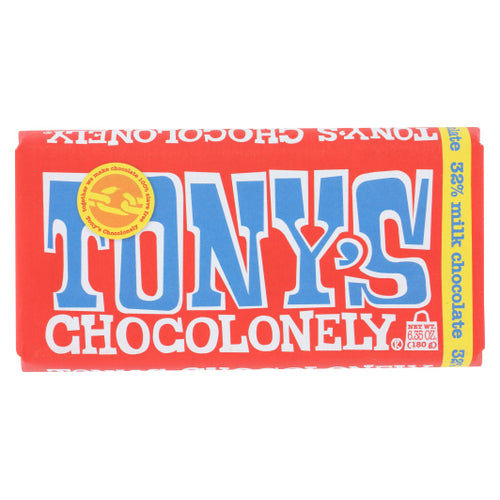 Tonys Chocolonely, 32% Millk Chocolate Bar, 6.35 Oz(Case Of 15)