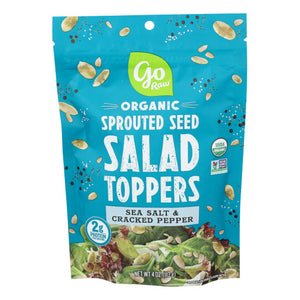 Go Raw, Go Raw Salad Topper Cracked Pepper Sprouted, 4 Oz(Case Of 10)